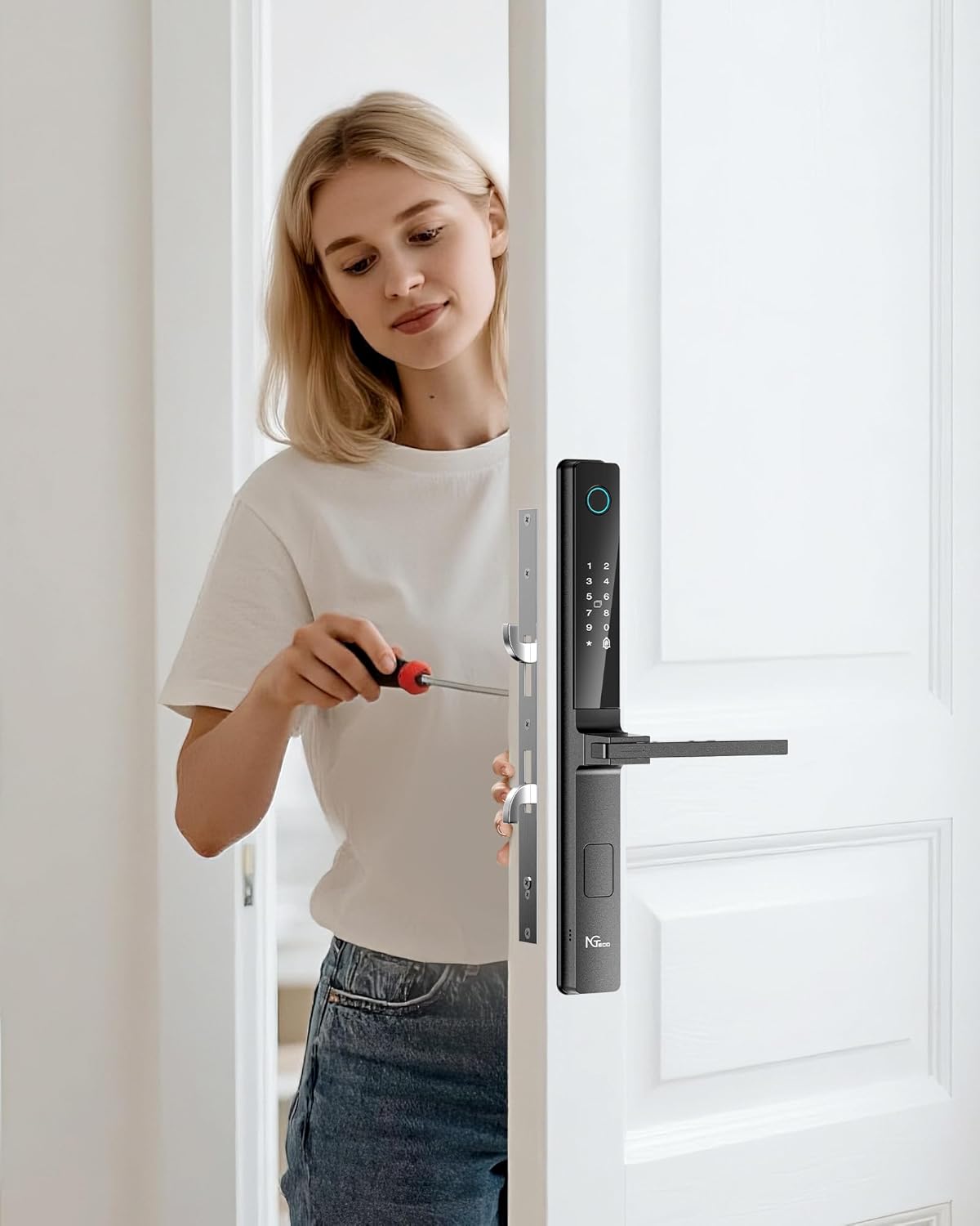 Khóa cửa vân tay thông minh ZKTECO SL01-N230N